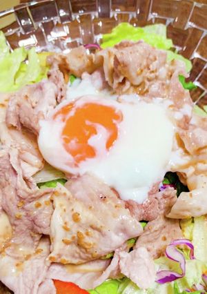 豚しゃぶサラダ冷やしうどん-レシピのメイン写真