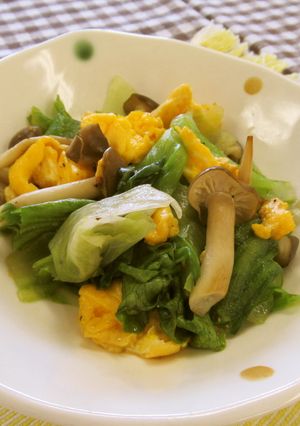 レタスと卵の炒め物-レシピのメイン写真