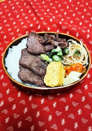 牛タンと塩レモン砂肝入り弁当-レシピのメイン写真