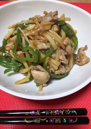 青椒肉絲（豚もも肉）-レシピのメイン写真