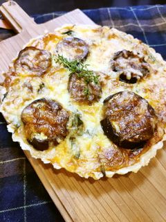 茄子&ミートソースのキッシュ-レシピのメイン写真