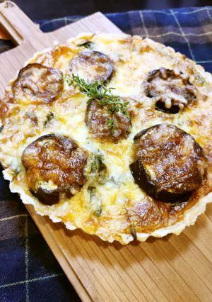 茄子&ミートソースのキッシュ-レシピのメイン写真