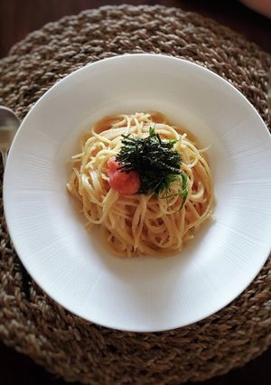 簡単！明太子クリームパスタ！-レシピのメイン写真