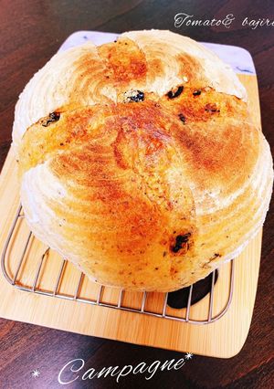 トマトバジル カンパーニュ-レシピのメイン写真
