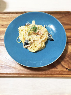 豆乳パスタ✨鮭のちゃんちゃん焼きリメイク-レシピのメイン写真