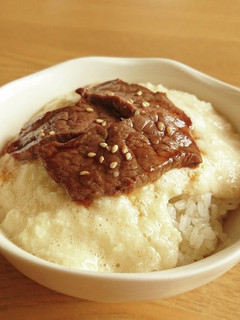 スタミナ焼肉もち麦とろ-レシピのメイン写真