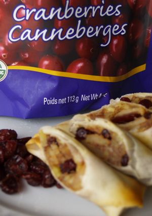 クランベリーさつまアップル春巻き-レシピのメイン写真