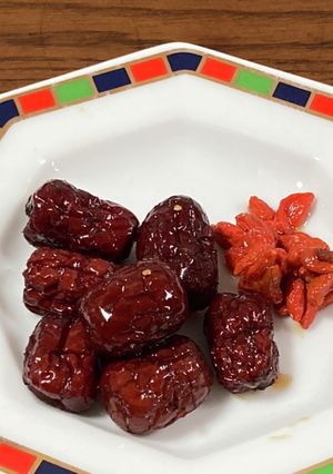 ナツメ、クコ、同時にできるお酢シロップ煮-レシピのメイン写真