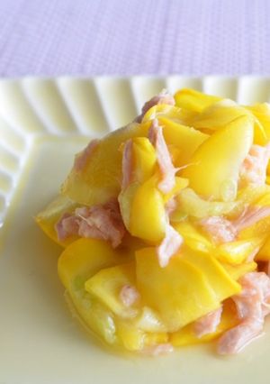 副菜♡ズッキーニの甘酢漬けとツナの和え物-レシピのメイン写真