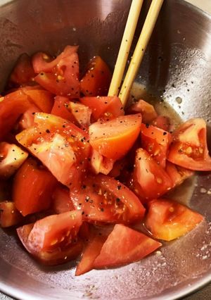 トマトの中華風サラダ(混ぜるだけ)-レシピのメイン写真