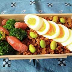รูปของ 男子高校生お弁当(30)キーマカレー