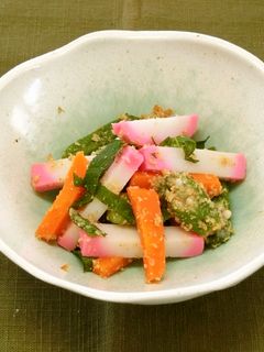 オクラとかまぼこのごま和え-レシピのメイン写真