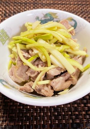 《豚肉》豚こまとズッキーニの中華風炒め-レシピのメイン写真