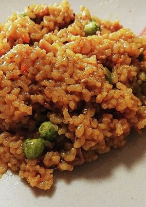 圧力なべで玄米カレーピラフ-レシピのメイン写真