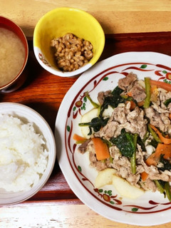 豚肉と長芋の炒め物-レシピのメイン写真