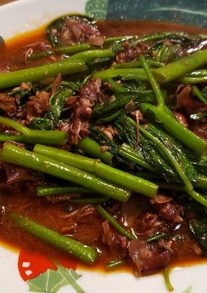 ホタルイカと空芯菜の中華炒め-レシピのメイン写真