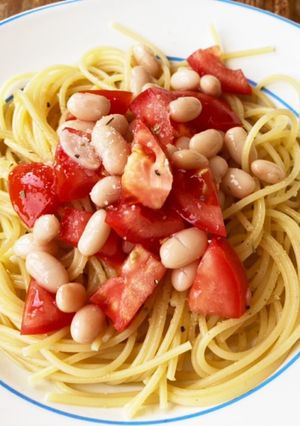 トマトと お豆の冷製パスタ-レシピのメイン写真