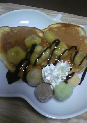バナナパンケーキ＆バナナソース-レシピのメイン写真