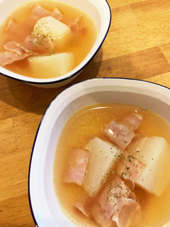 簡単!小かぶとベーコンのコンソメ煮-レシピのメイン写真