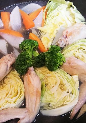 出汁不要。鶏手羽の和風塩ポトフ-レシピのメイン写真