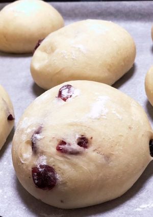 白パン(クランベリークリームチーズパン)-レシピのメイン写真