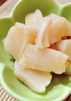 湯引きホタテの、さっぱりお刺身-レシピのメイン写真