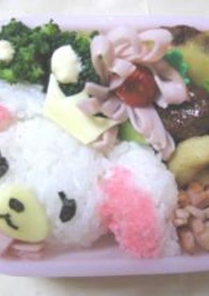 キャラ弁　＜シュガーバニーズ　しろうさ＞-レシピのメイン写真