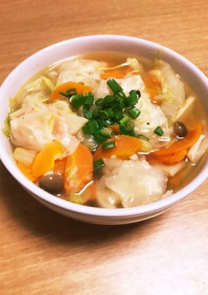 野菜タップリ海老ワンタンスープ-レシピのメイン写真