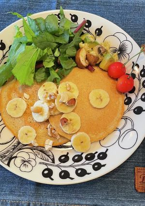 簡単！美味しい！オートミールパンケーキ-レシピのメイン写真