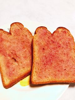 いちごミルクトースト-レシピのメイン写真