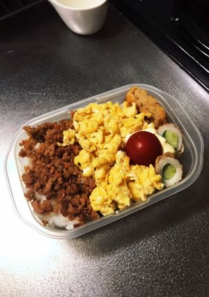 業スーの鶏そぼろ弁当-レシピのメイン写真