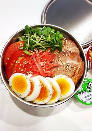 のっけ弁当2021.06.17冷うどん-レシピのメイン写真