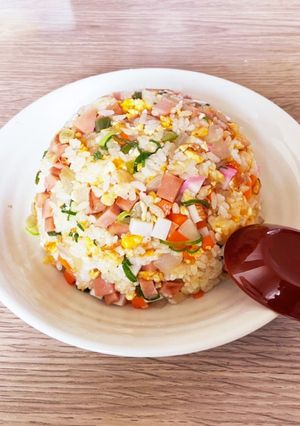 ベビーハムで簡単チャーハン(*^^*)-レシピのメイン写真