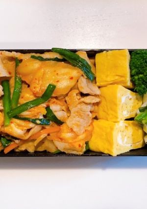 豚キムチ弁当-レシピのメイン写真