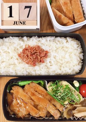 鶏肉の照り焼き弁当 21/6.17-レシピのメイン写真