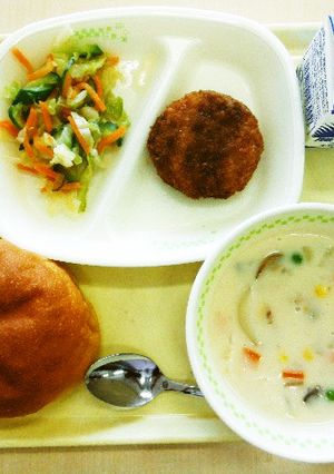 かぶの米粉ミルクスープ【胎内市学校給食】-レシピのメイン写真