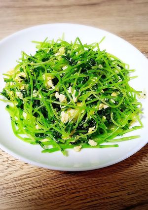 パパっと完成！豆苗チャンプルー-レシピのメイン写真