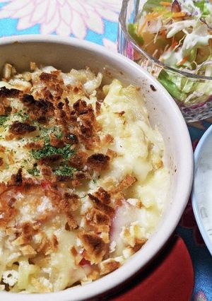 豚バラとパプリカの豆腐クリームグラタン-レシピのメイン写真