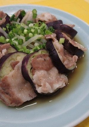 ベジ♪豚肉となすのレンジで重ね蒸し-レシピのメイン写真