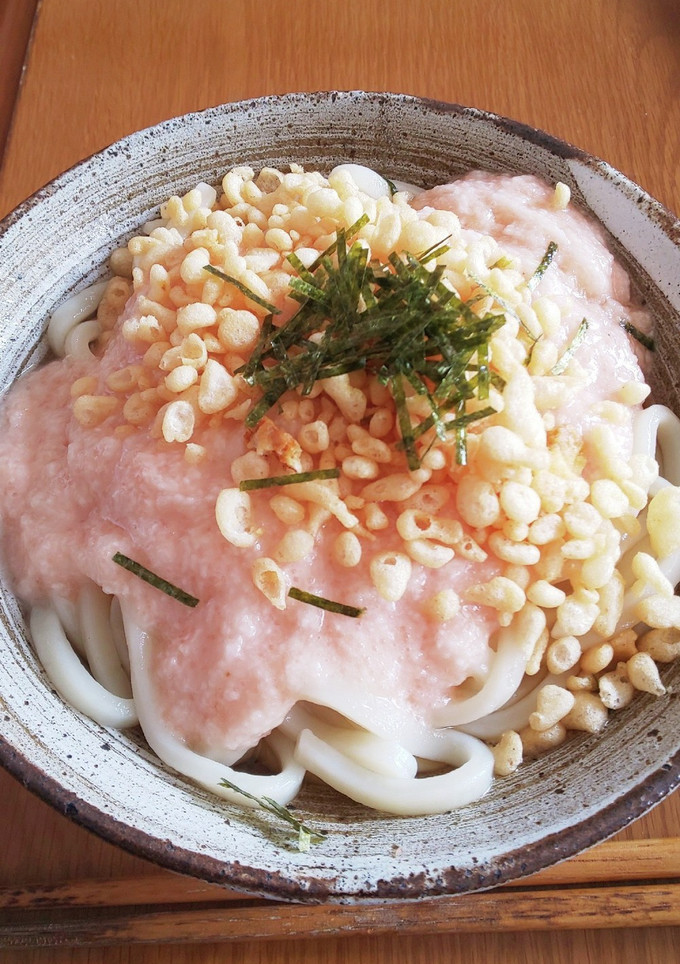 簡単☆とろろ明太ぶっかけうどん-レシピのメイン写真