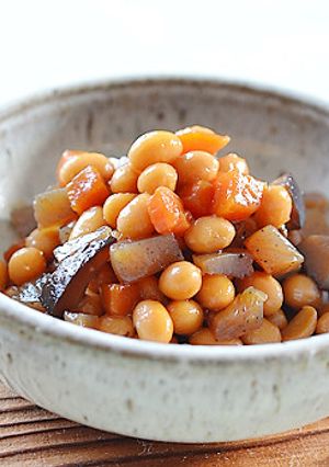 シャトルシェフで大豆から五目豆を炊いたの-レシピのメイン写真