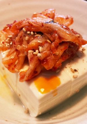 ピリ辛 キムチ豆腐 ラー油かけ-レシピのメイン写真