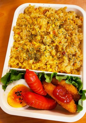 ドライカレー弁当（覚え書き）-レシピのメイン写真