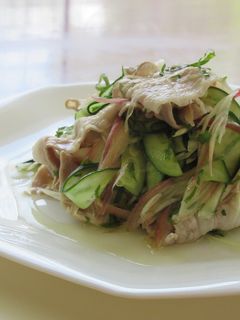 豚しゃぶとたっぷり香味野菜の白だし酢あえ-レシピのメイン写真