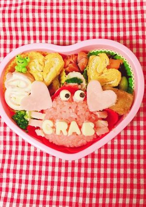カニさん弁当　キャラ弁　デコ弁-レシピのメイン写真
