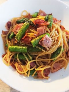 アスパラとベーコンのバター醤油パスタ-レシピのメイン写真