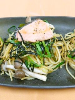 鮭の和風パスタ(透析食)-レシピのメイン写真