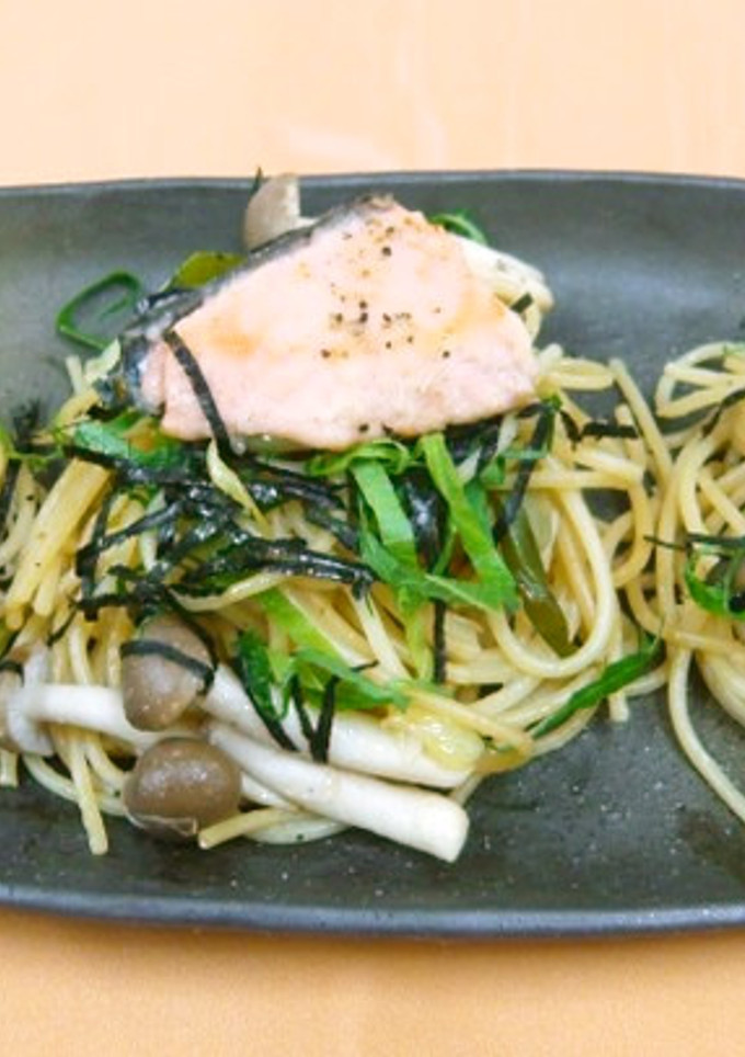 鮭の和風パスタ（透析食）-レシピのメイン写真