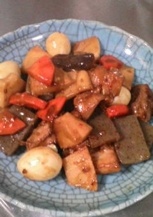 給食レシピ　ぷりぷり中華炒め-レシピのメイン写真