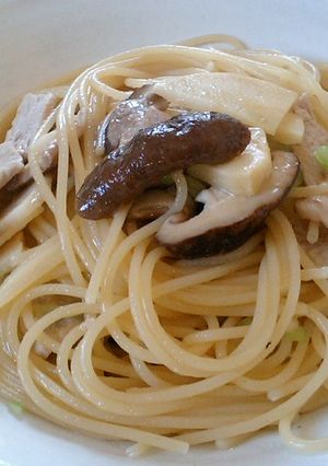 豚肉とタケノコの和風スパゲッティ-レシピのメイン写真